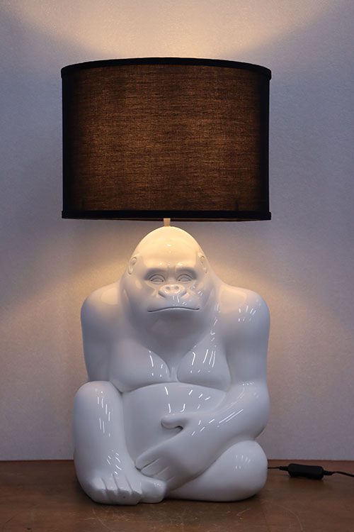 Gorilla Table Lamp – White gel coat