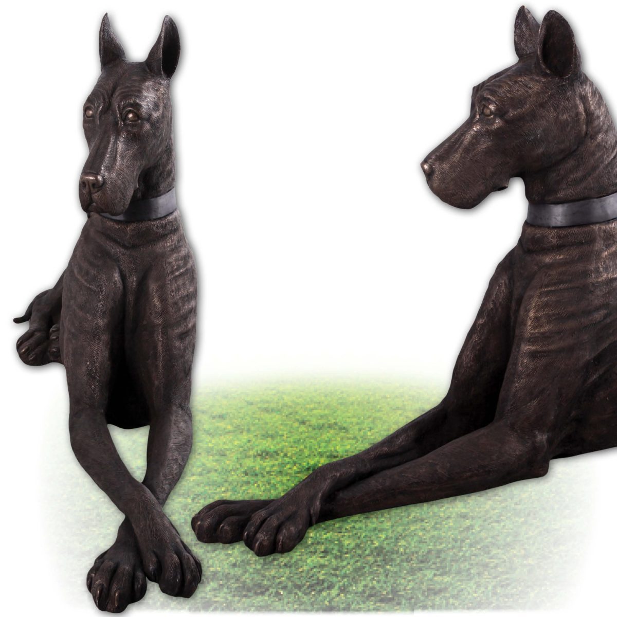 Natureworks Australia Great Dane Dog statue - Bronze Finish