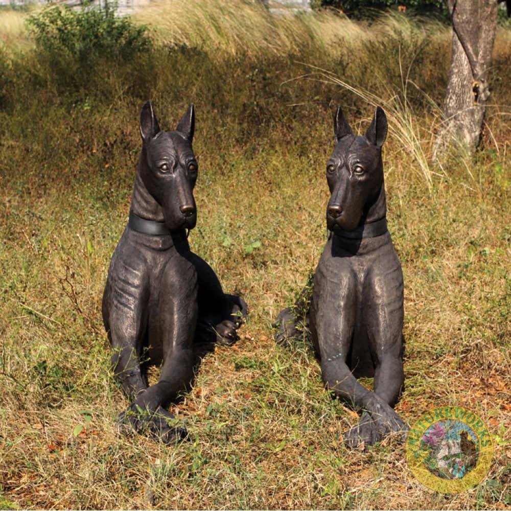 grat Dane Statue Bronze finish