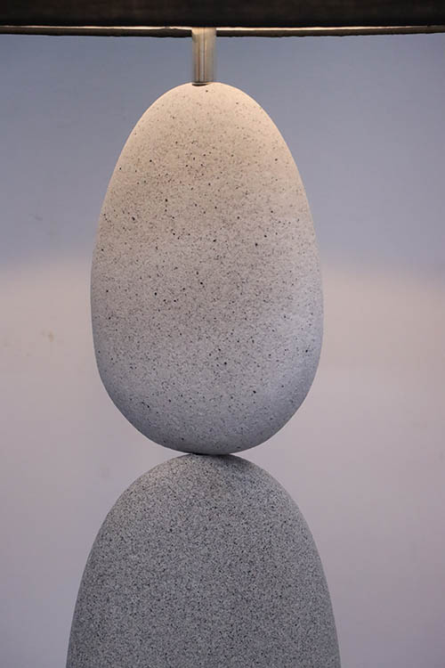 Natureworks Australia Pebble Floor Lamp – Dark & Light Granite - Image 2