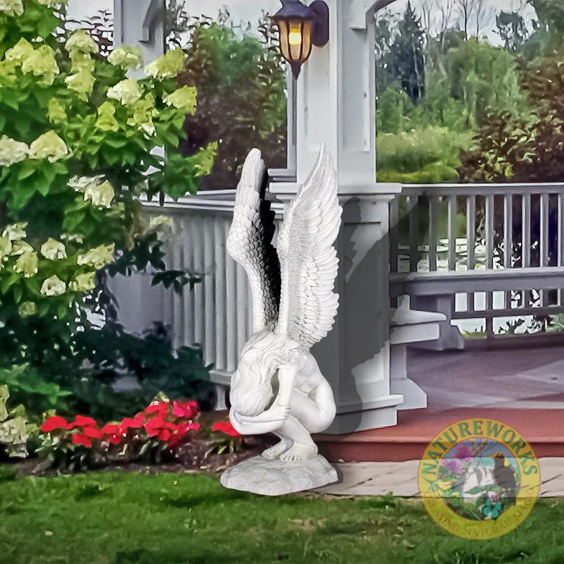 Natureworks Australia Redemption Angel statue-shown in outdoor setting-140079