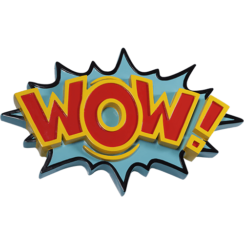 WOW wall sign