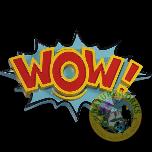 WOW wall sign