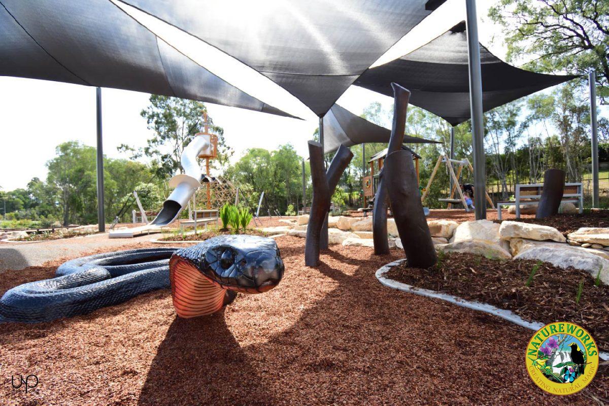 Natureworks Australia Red bellied black snake sculpture