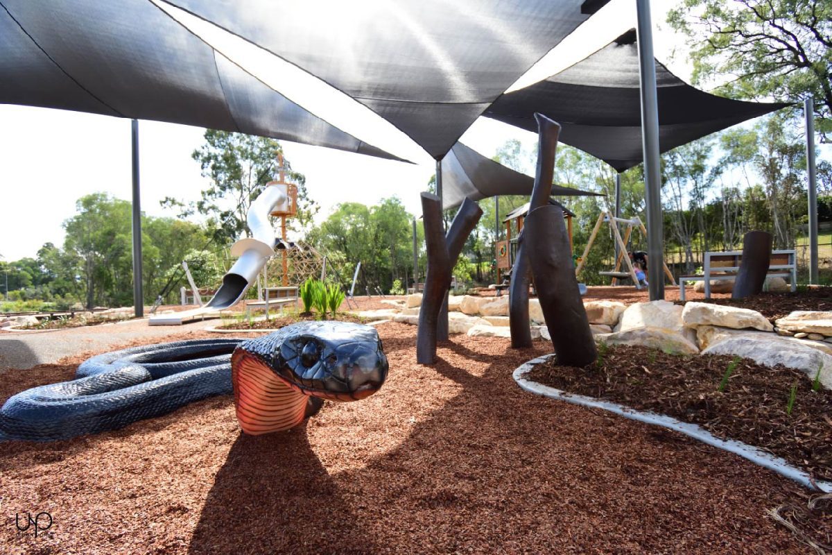 Natureworks Australia Red bellied black snake sculpture