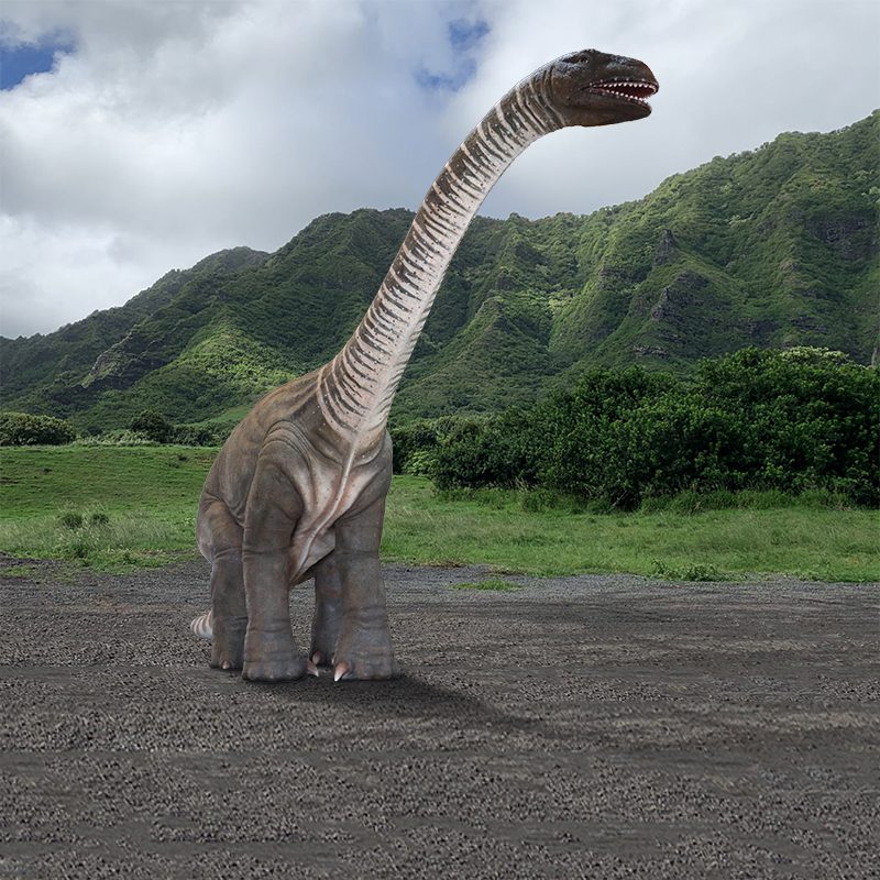 Natureworks Australia Rhoetosaurus brownei - Giant Dinosaur Sculpture - SKU 230092 - outside front view