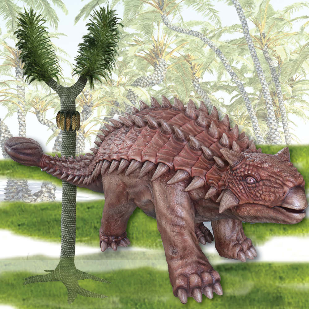 Natureworks Australia Ankylosaurus Standing - Large - with background- PT.R-373