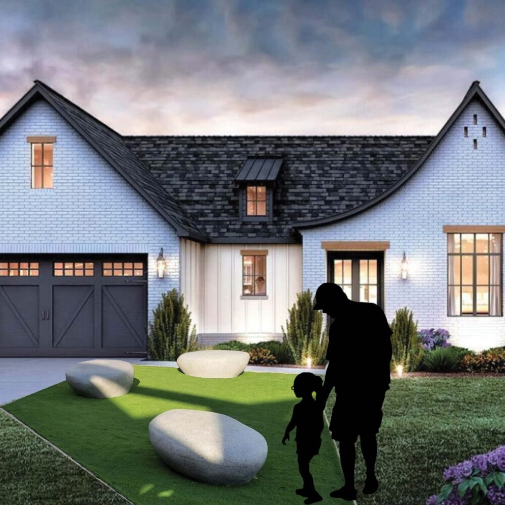 Pebble bouder seat - large