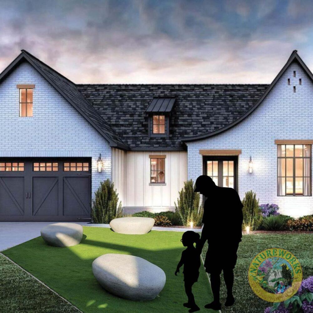 Pebble bouder seat - large