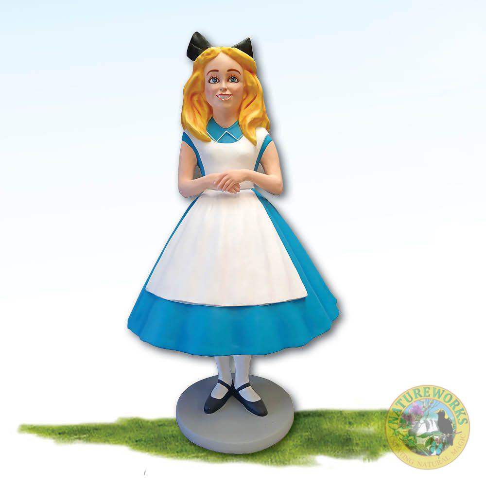 Alice - free standing statue - Alice in Wonderland large sculpture photo