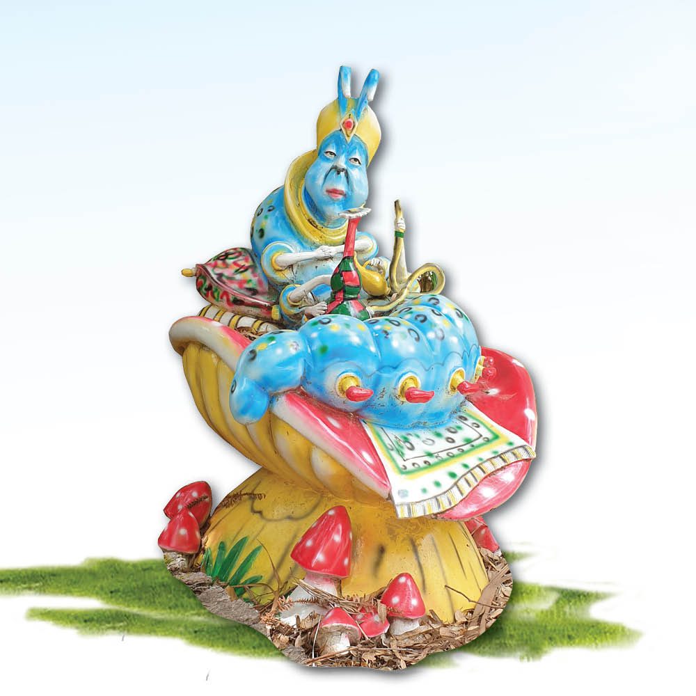 Natureworks Australia Caterpillar on Toadstool -- Alice In wonderland prop - photo