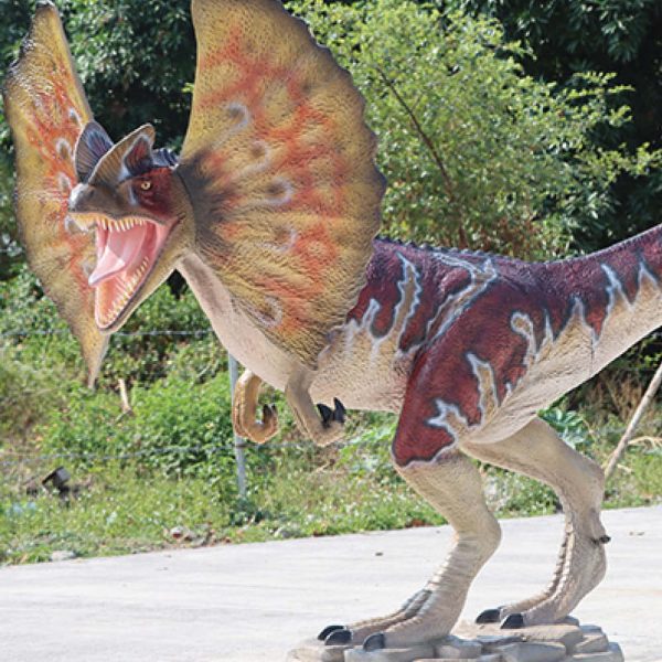 Dilophosaurus Dinosaur - Mouth Open 200143- standing pose