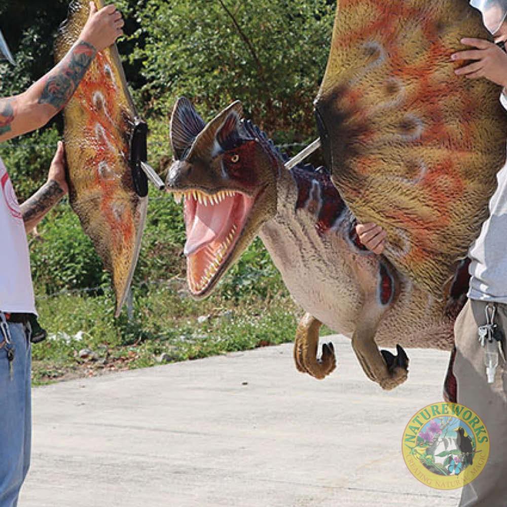 Natureworks Australia Dilophosaurus Dinosaur - Mouth Open - Image 8