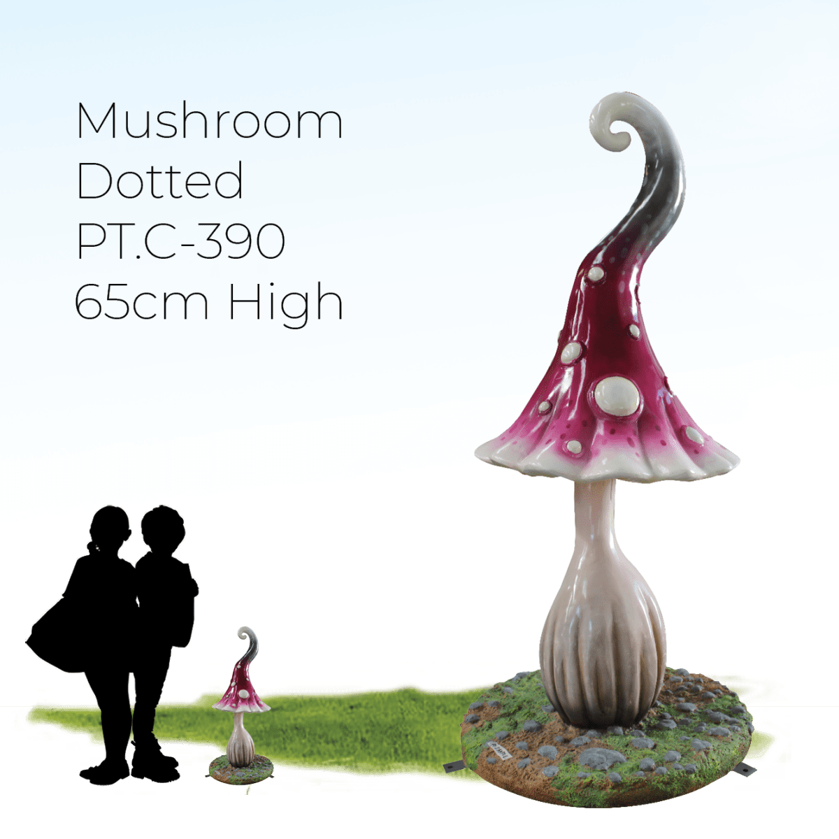 Natureworks Australia Mushroom Dotted - PT.C-390 - Fibreglass replica