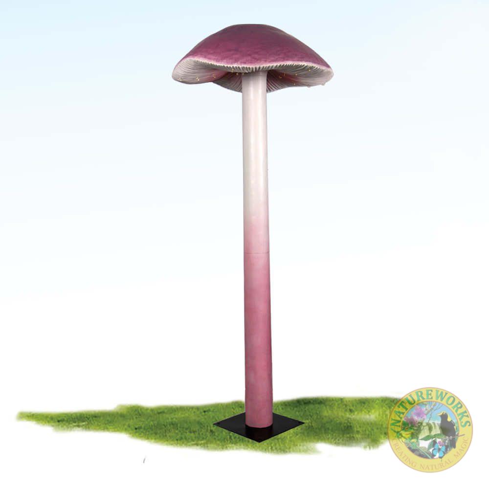 Mushroom Lilac bonnet 240cm high themed prop photo