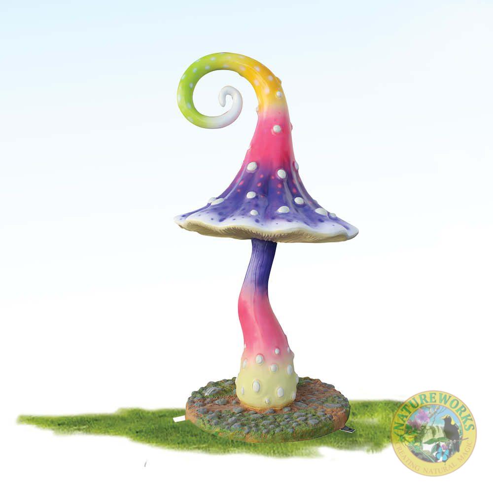 Mushroom Swirl - 65cm high multicoloured mushroom prop