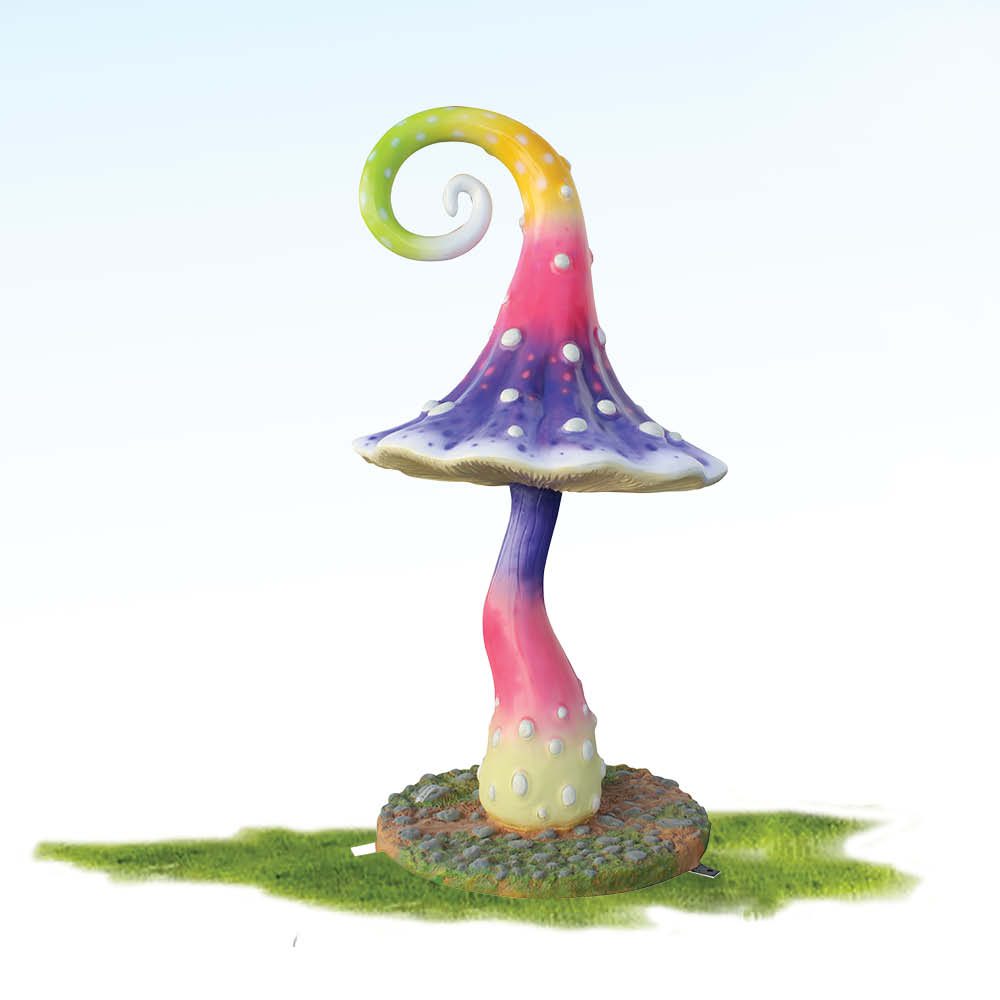 Mushroom Swirl - 65cm high multicoloured mushroom prop