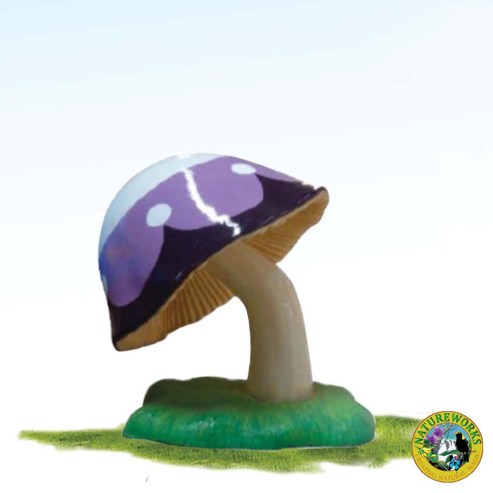 Mushroom on Base - 71cm-Purple- PT.C-206 fibreglass prop