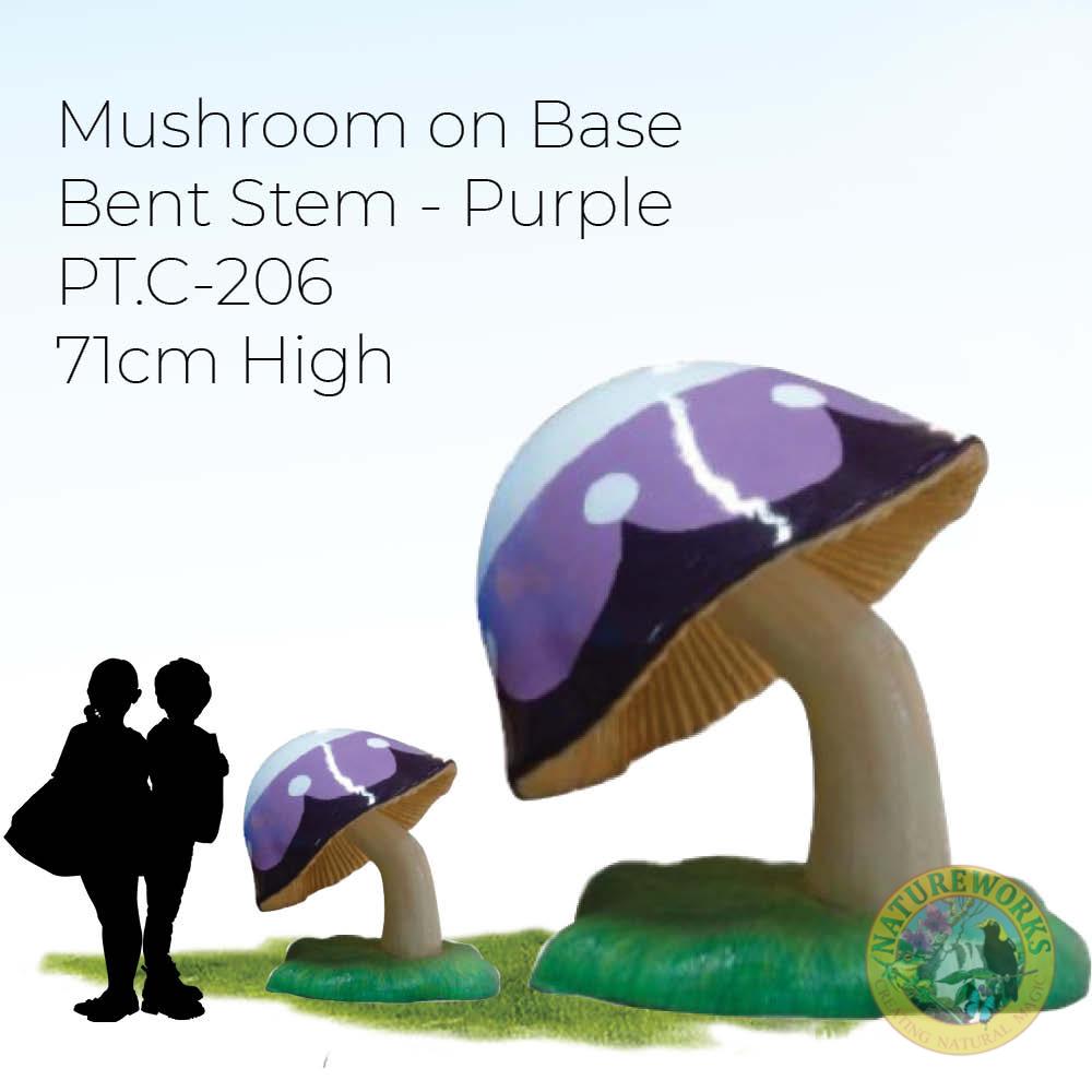 Natureworks Australia Mushroom on Base - 71cm-Purple- PT.C-206 fibreglass prop