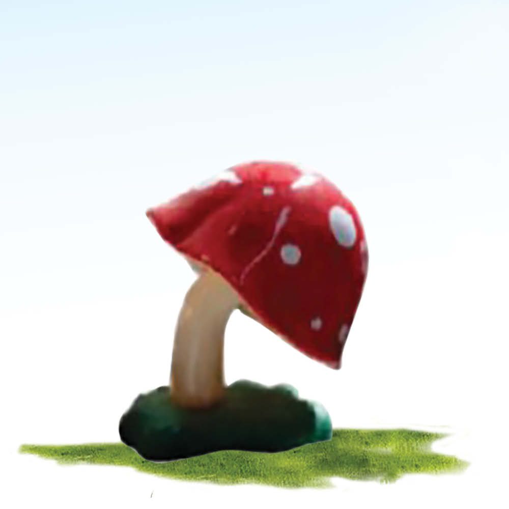 Mushroom on Base - 71cm-Red - event or fantasy themed prop
