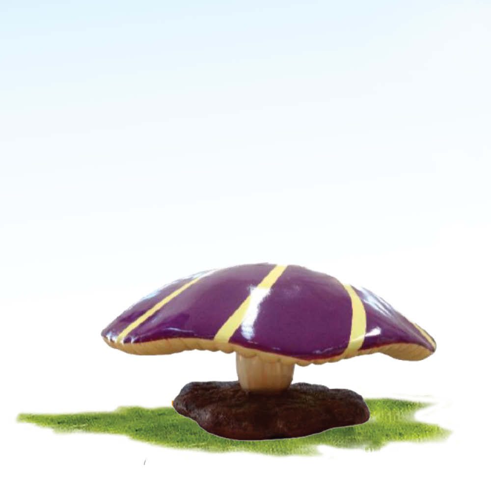Mushroom with Base - Royal Purple 45cm - PT.C-205