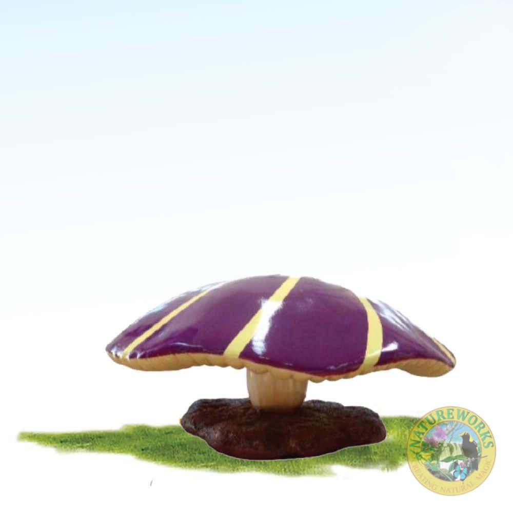 Mushroom with Base - Royal Purple 45cm - PT.C-205