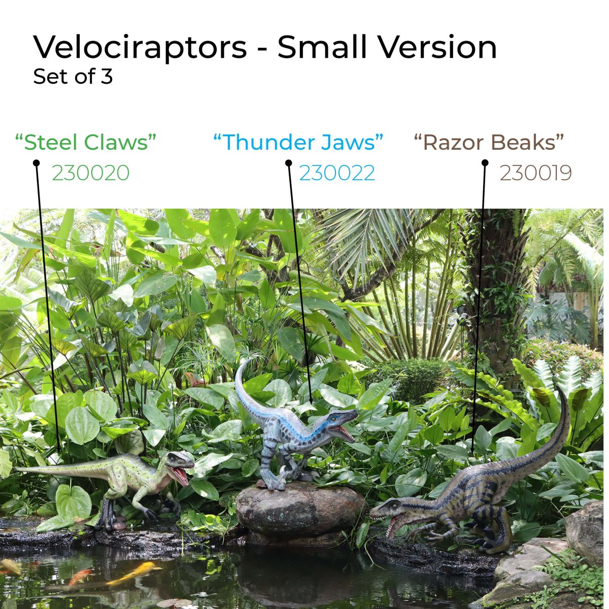 Natureworks Australia Velociraptor dinosaur Thunder Jaws - 230022