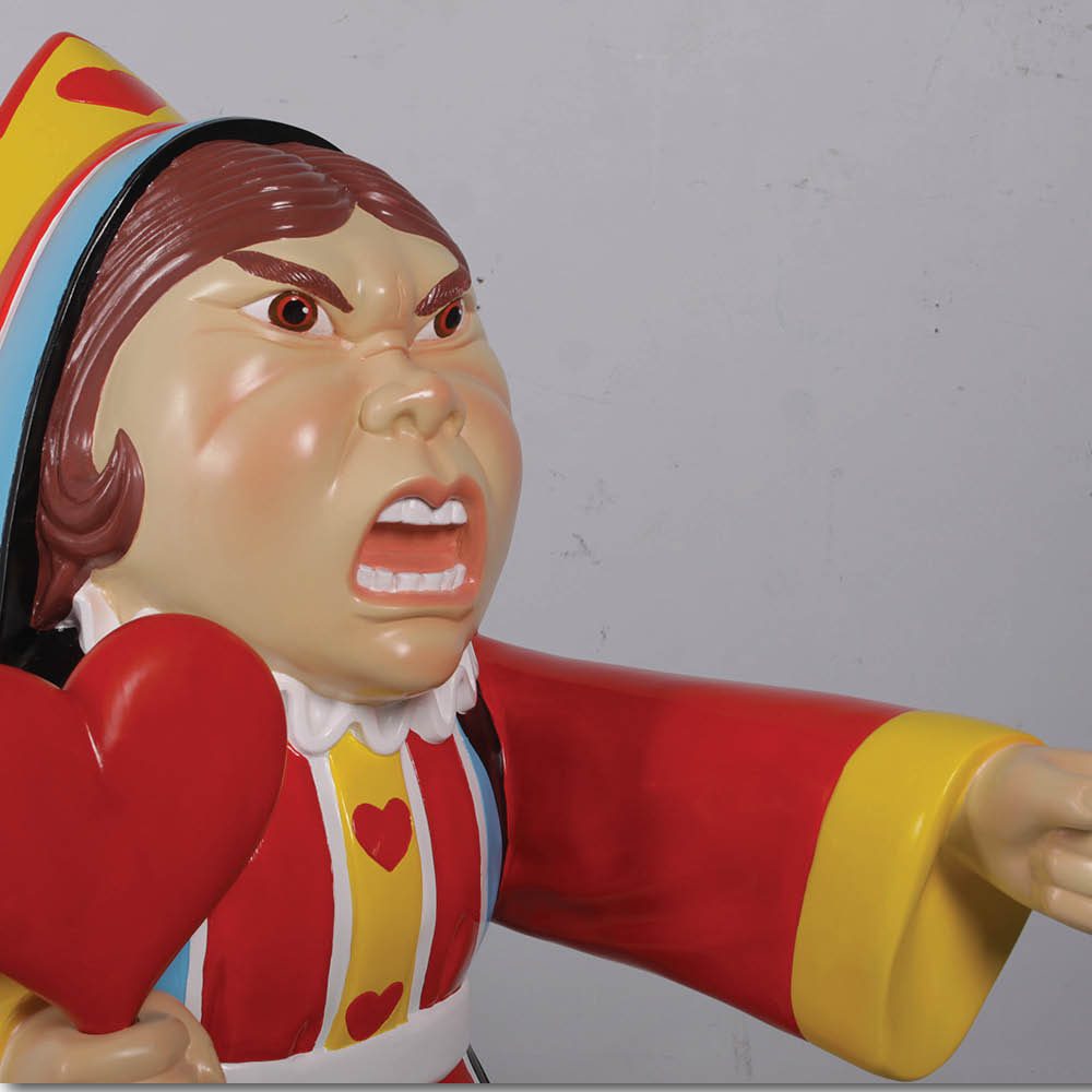 Natureworks Australia Queen of Hearts sculpture - Alice in wonderland Prop