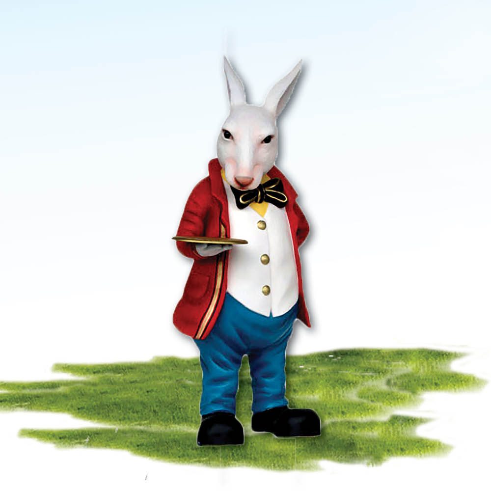 Alice in Wonderland - Rabbit Waiter-Large -
