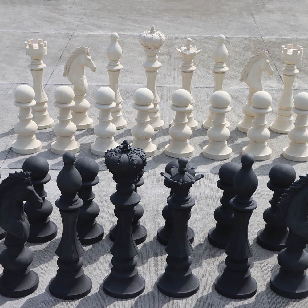 Natureworks Australia Chess Set - Black & White - Oversized - Image 7