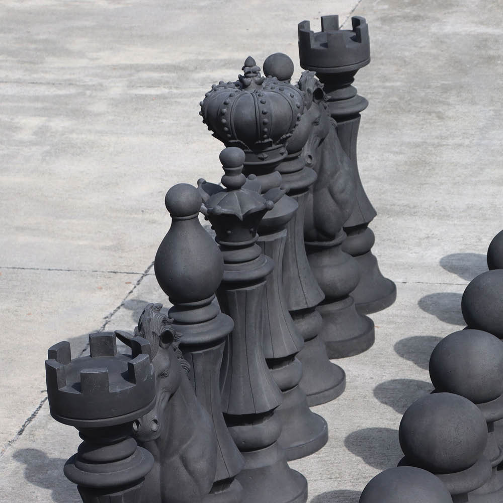Natureworks Australia Chess Set - Black & White - Oversized - Image 4