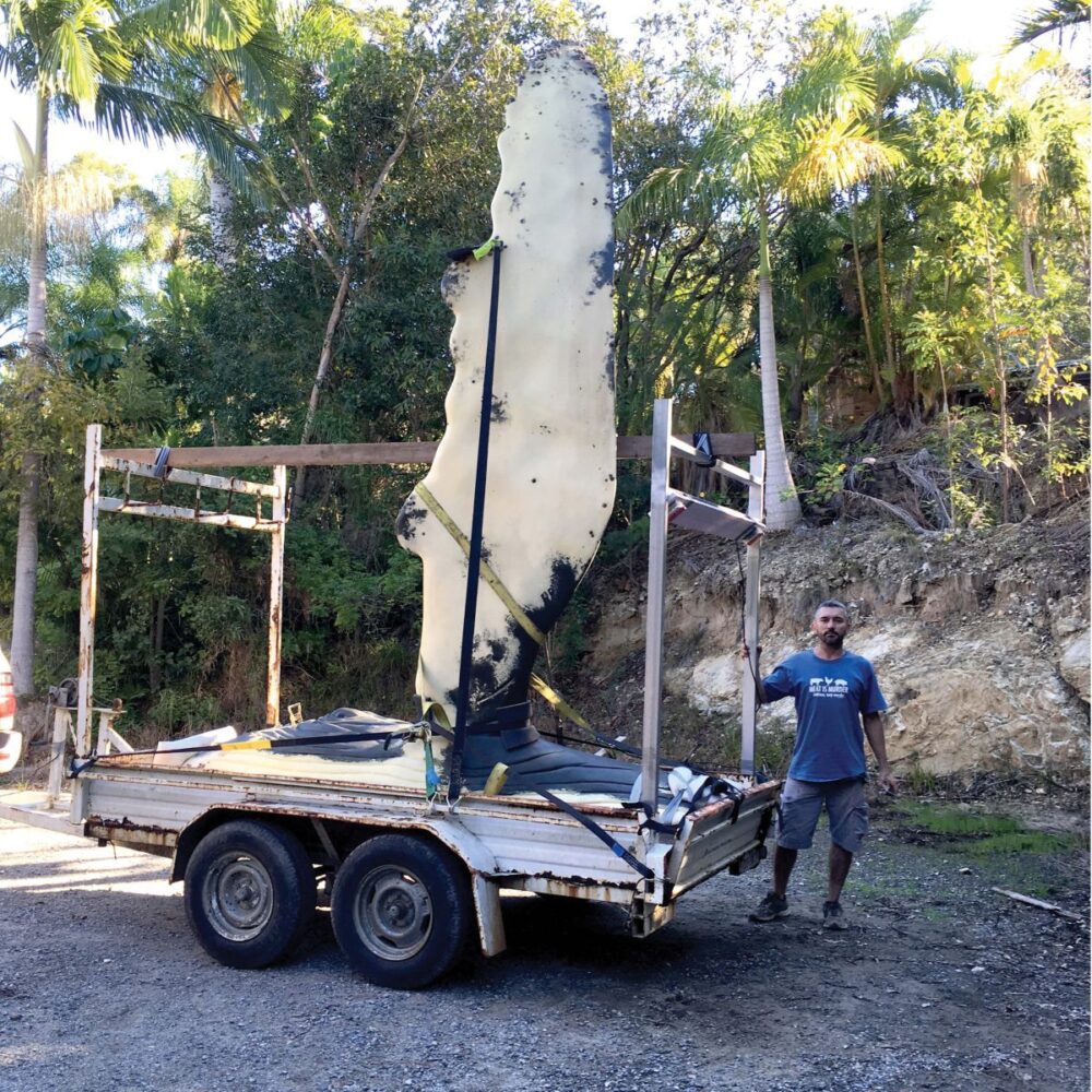 Humpback Whale - on Transport trailer