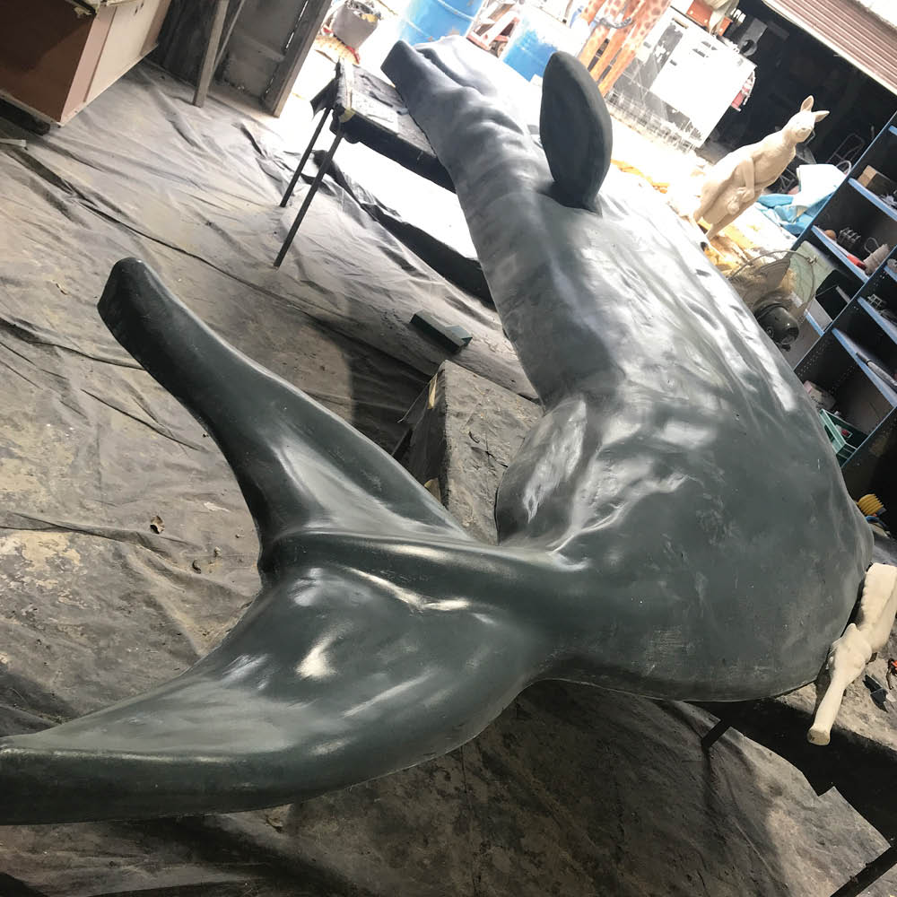 Natureworks Australia This leaping sperm whale sculpture 3d Relief or full 3D version available