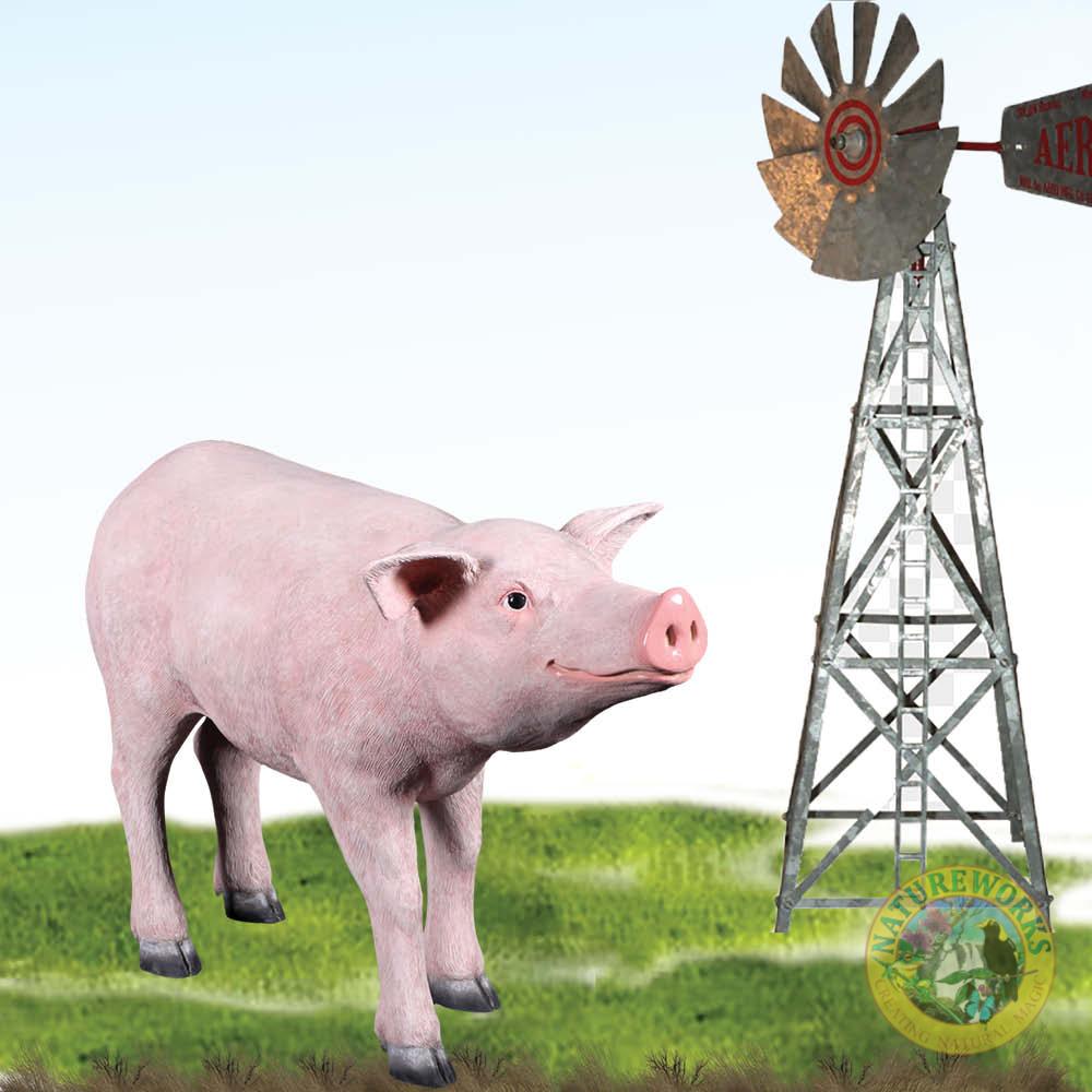 Natureworks Australia Pig Standing 100cm Pink 140083Pink