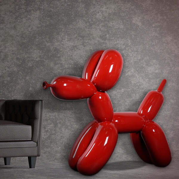 Balloon Dog-red- L 154 x W 48 x H 119cm - 24kgf