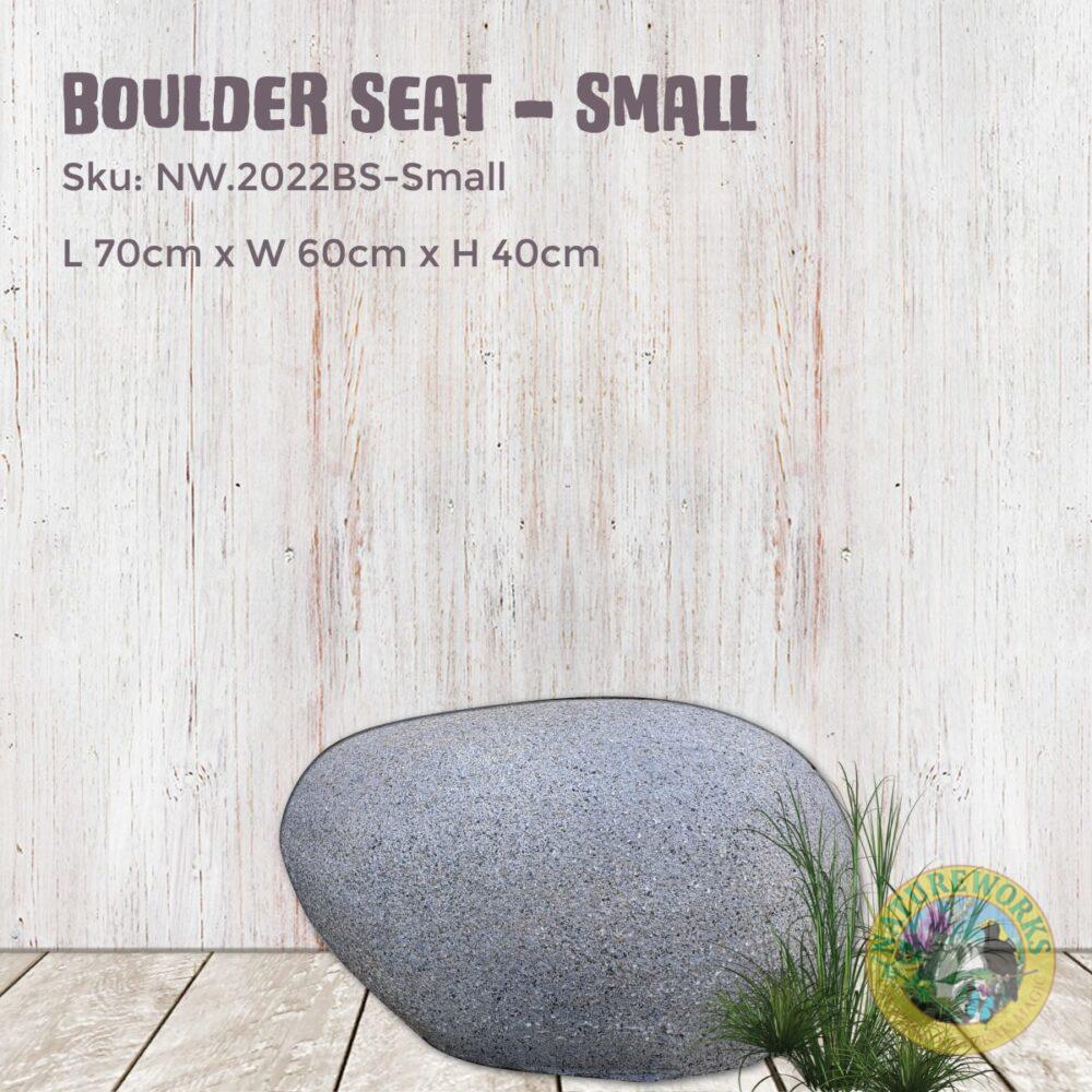 Boulder Seat - NW.2022BS- Small - Grey Grantie finish