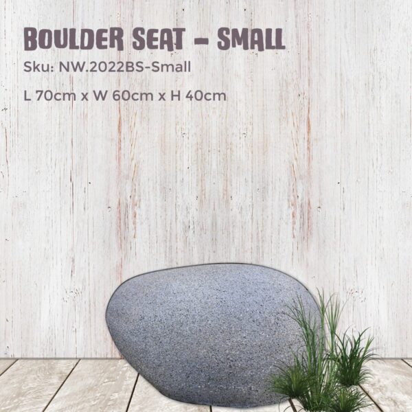Boulder Seat - NW.2022BS- Small - Grey Grantie finish