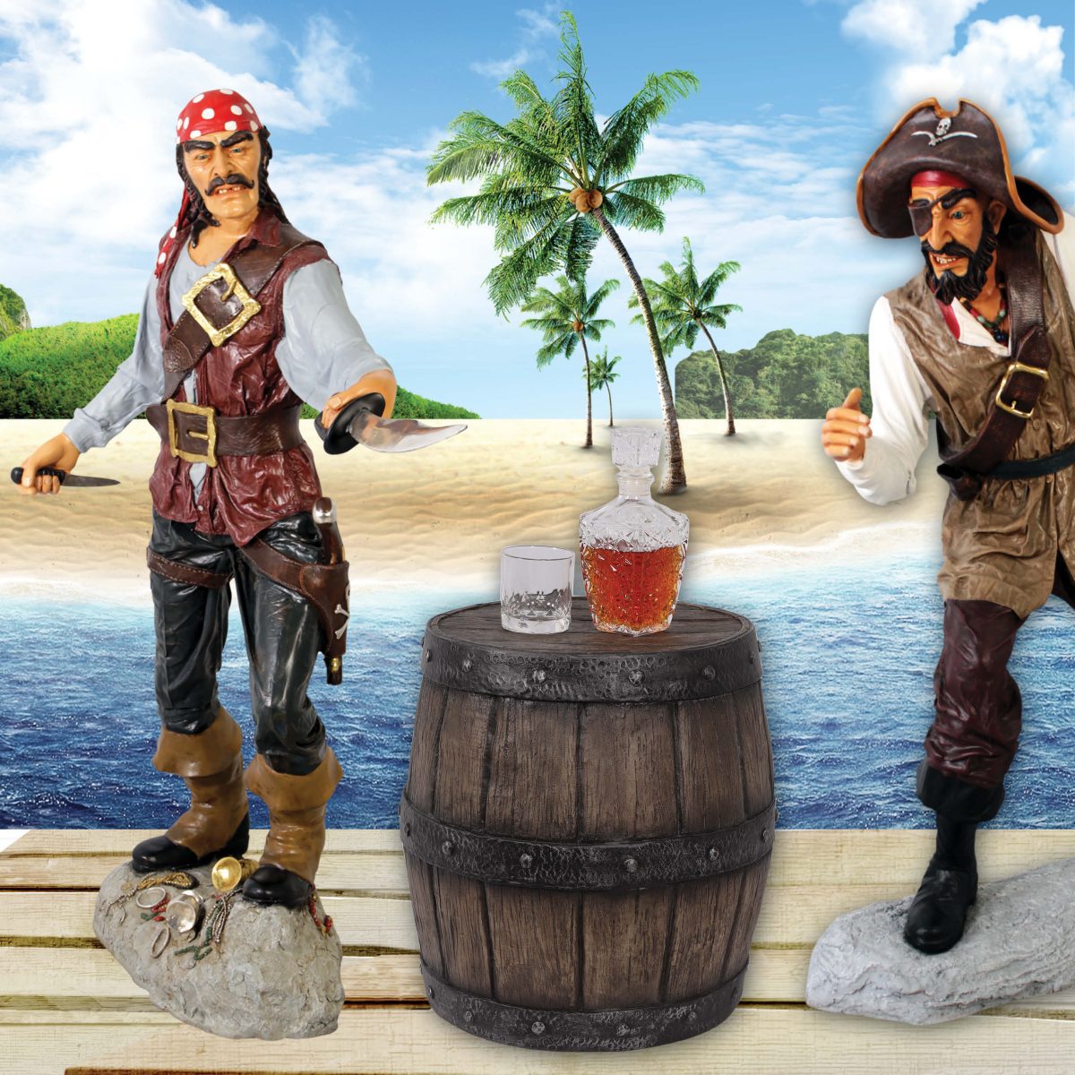 Natureworks Australia Barrel - shown with pirates - small - 230069