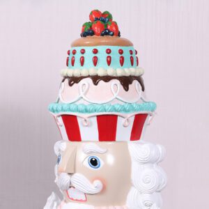 Natureworks Australia Nutcracker Candy Cake - 4ft - 230042 -- close up view of head detail