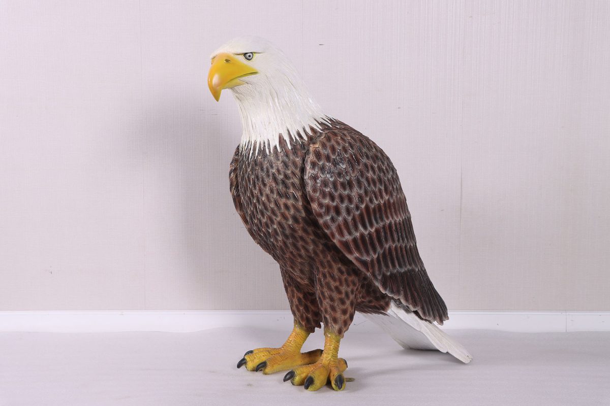 Natureworks Australia Eagle - Amercian Bald EAgle Statue/Sculpture - Large 230086 - Angle view