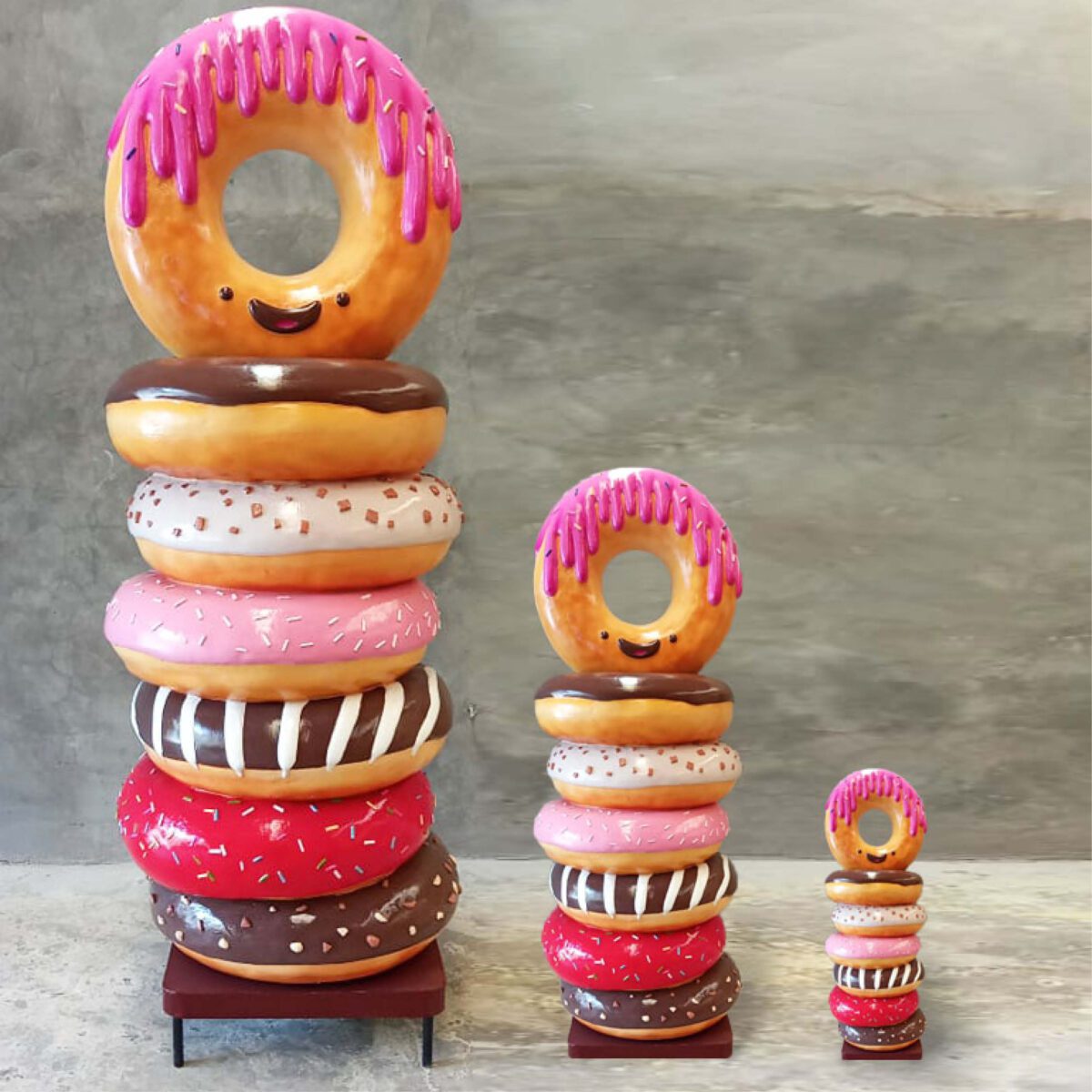 Natureworks Australia Donut stack - Set of 3 sizes - 7ft, 4ft and 3fr -
