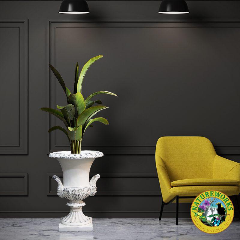 Medici urn - Bleached Wood Finish - 080172Bleachedwood