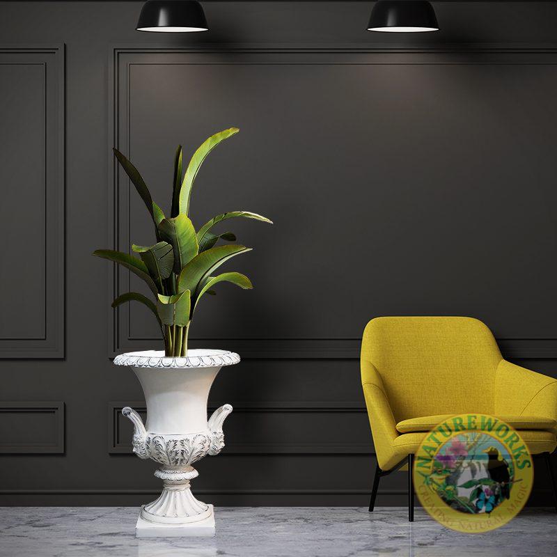 Medici urn - Bleached Wood Finish - 080172Bleachedwood