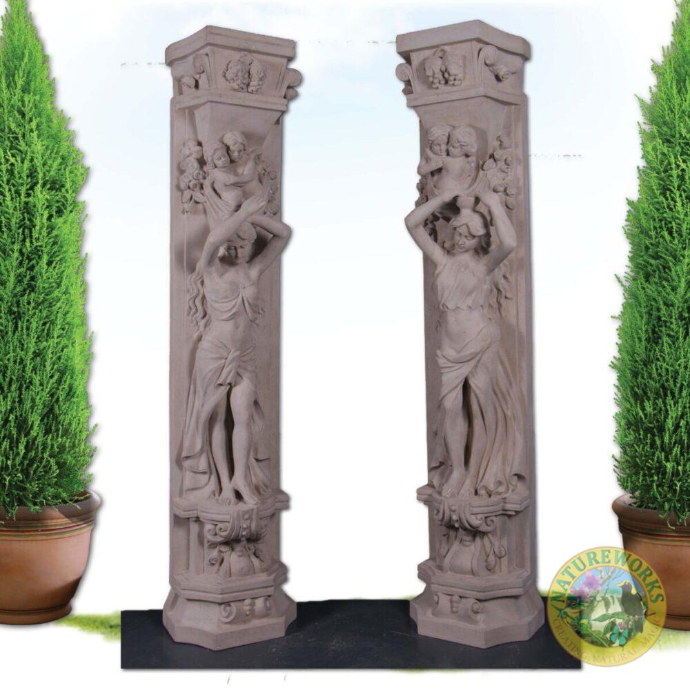 Pilaster - Roman Girl with Bowl - 150154RS