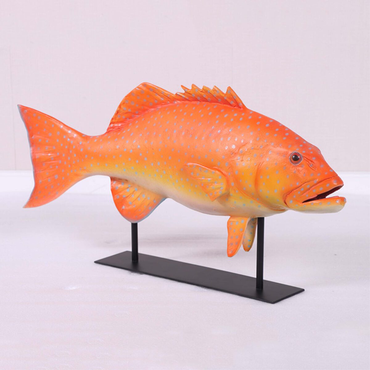 Natureworks Australia Coratl Trout on Metal stand - 220045 Natural - Home Decor life-size replica- front ange view