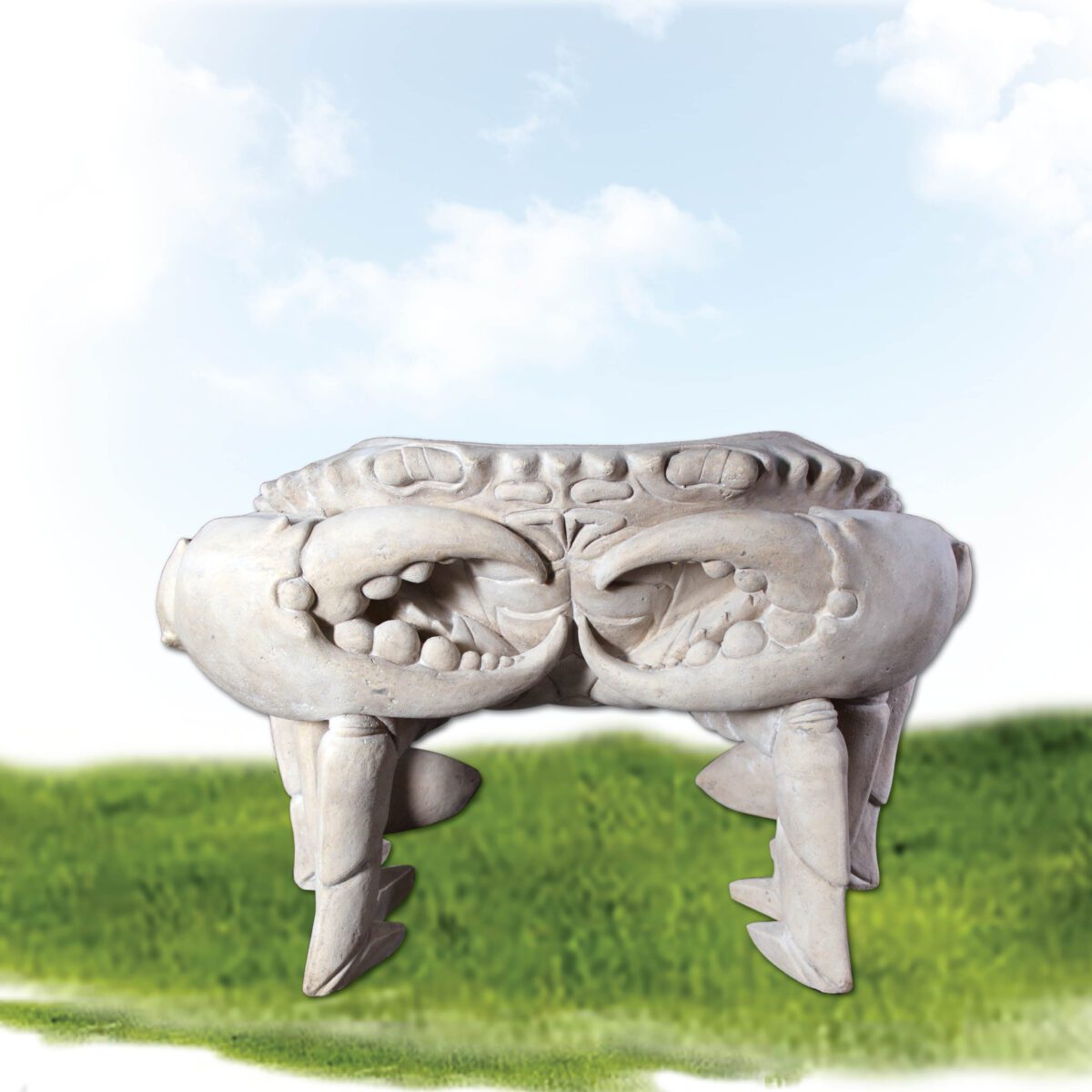 Natureworks Australia Crab Chair - Roman Stone finish - 090070- Rear view