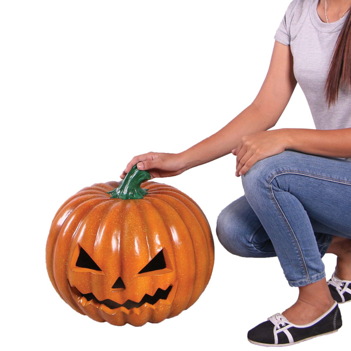 Natureworks Australia Halloween pumpkin - #4 - 150093-with lady