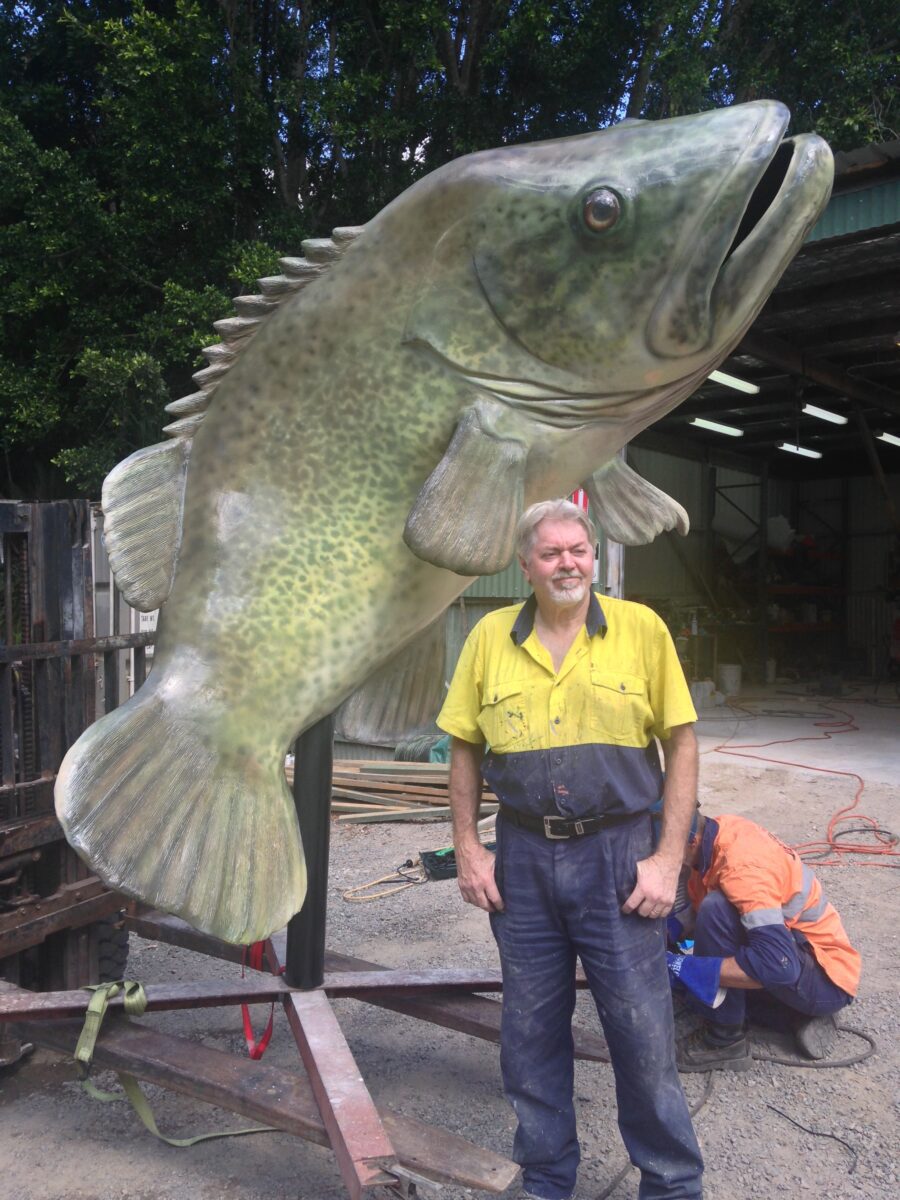Natureworks Australia Giant Murray Cod on post - Image 2