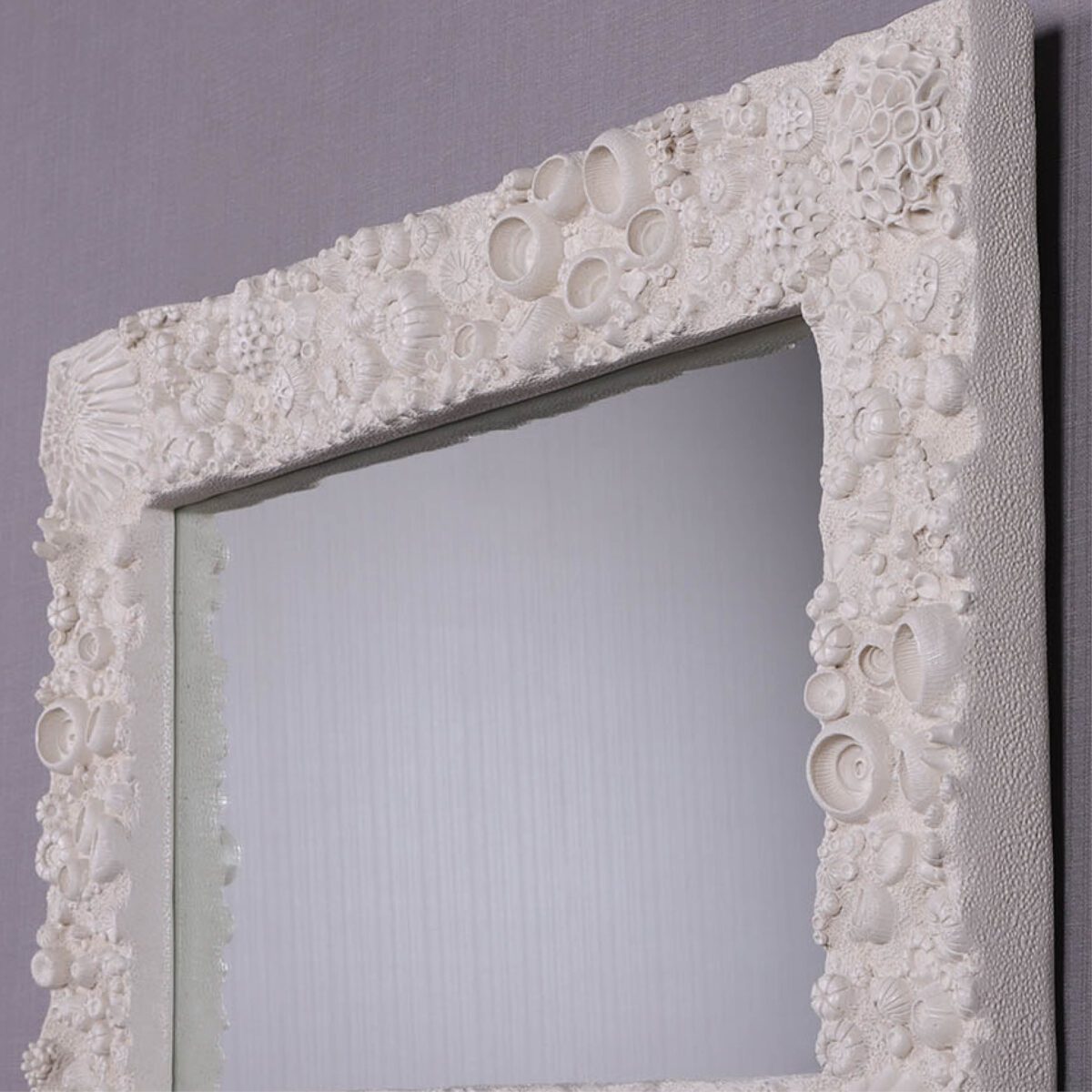 Natureworks Australia Reef Mirror - SKU 210172 - Roman Stone finish - showing close up of detail