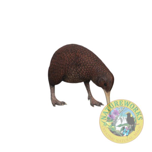 Natureworks Australia Kiwi Bird statueY.3114- New Zealand National Icon- standing pose - angle view